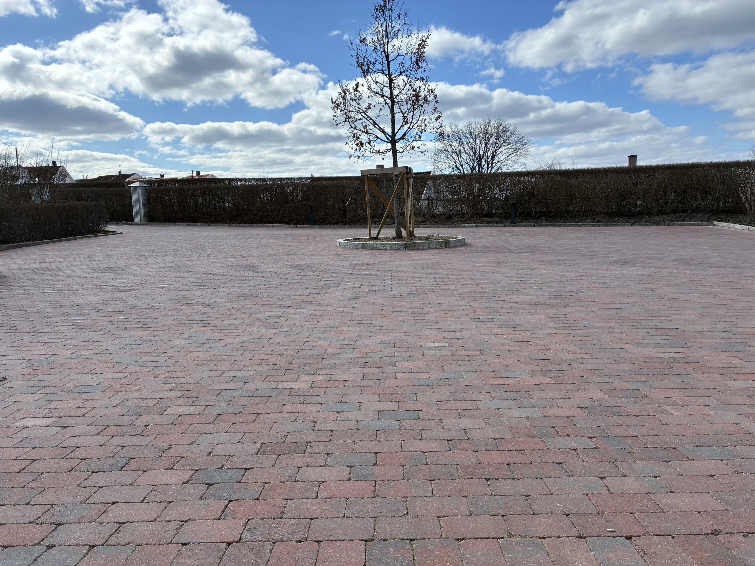 Detaljbilde av profesjonell legging av Asak Herregård belegningsstein i Moss – Gartner1 Thomas Tragethon.